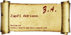 Zapfl Adrienn névjegykártya